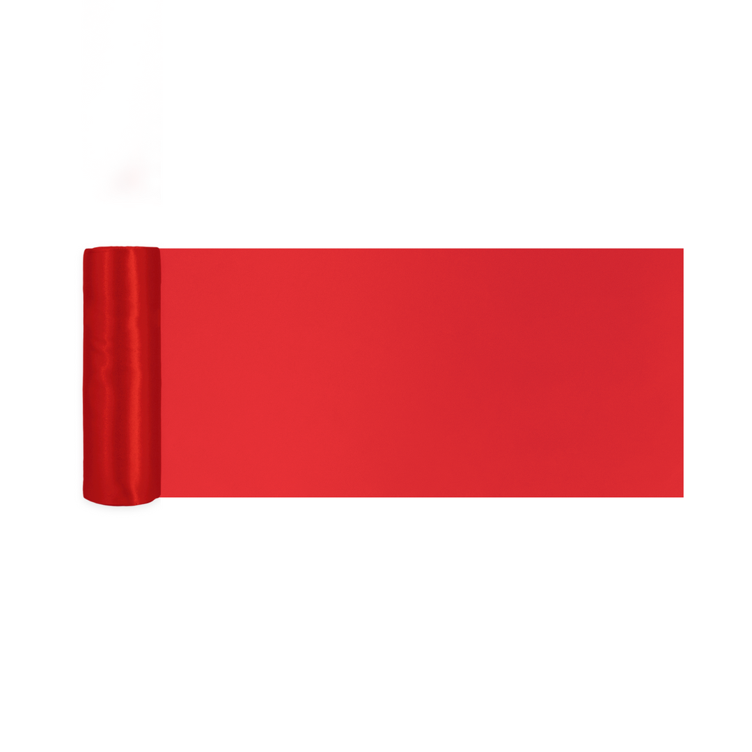 Smooth red satin 0.16x9m