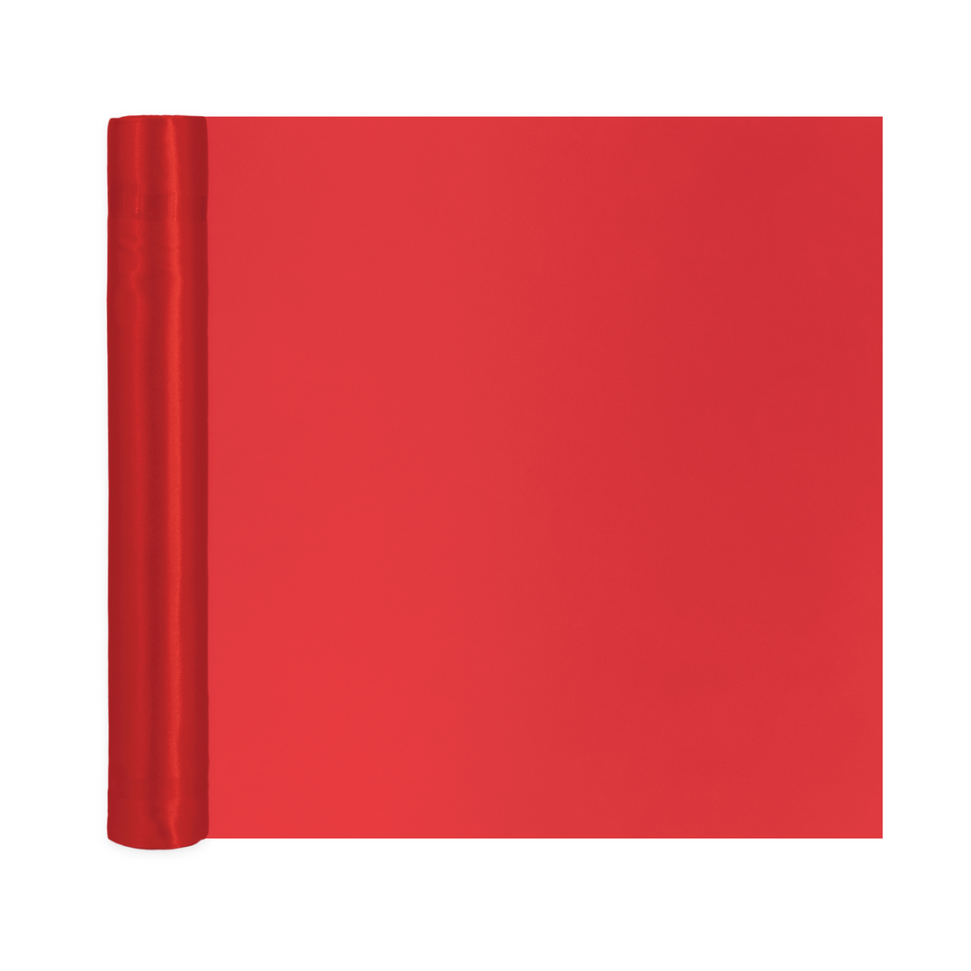 Smooth red satin 0.36x9m