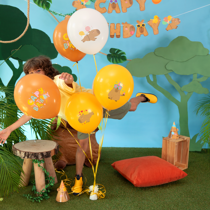 Capybara-Luftballons, 12 Zoll, 6 Stück – Set