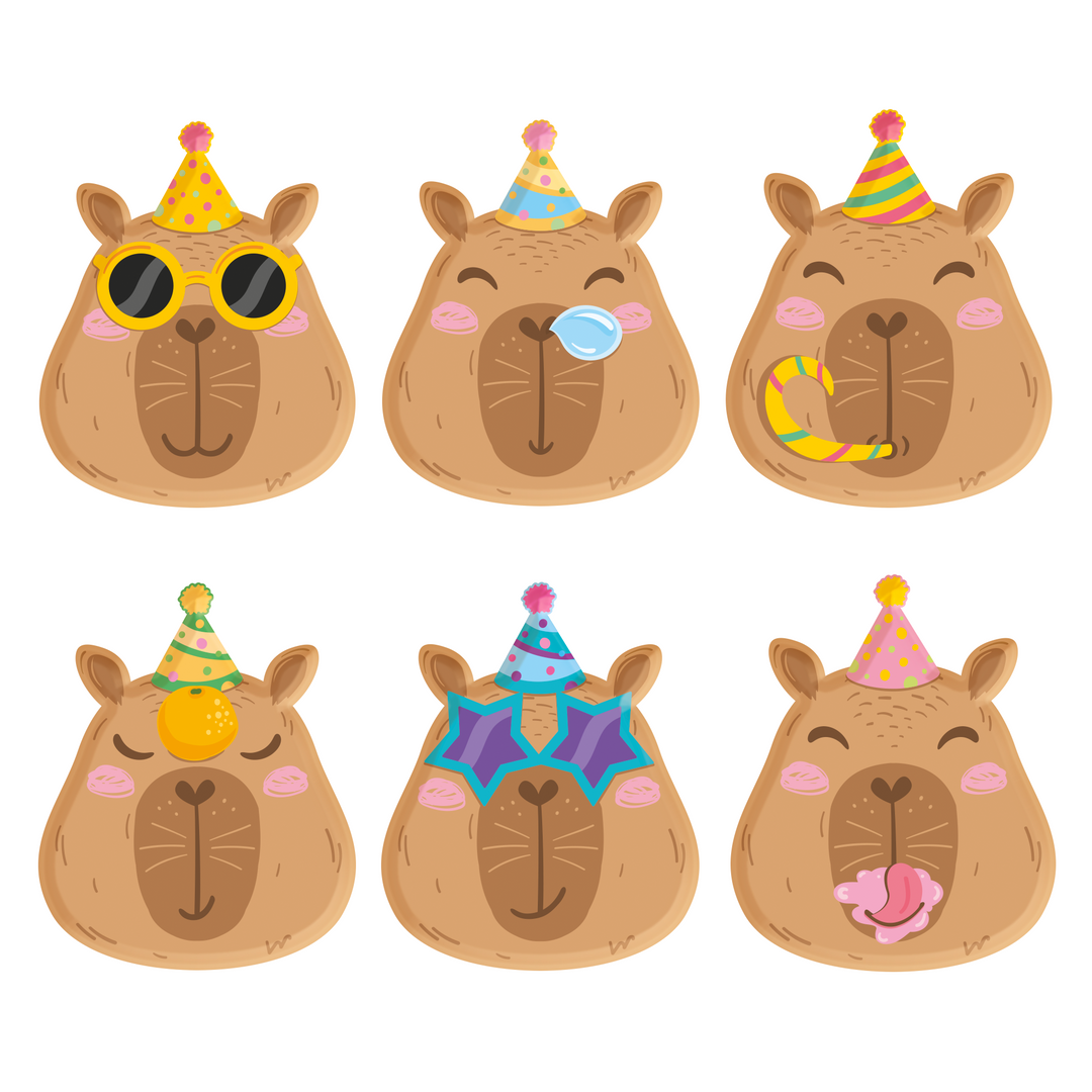 Talerzyki papierowe Capybara 6szt. zestaw
