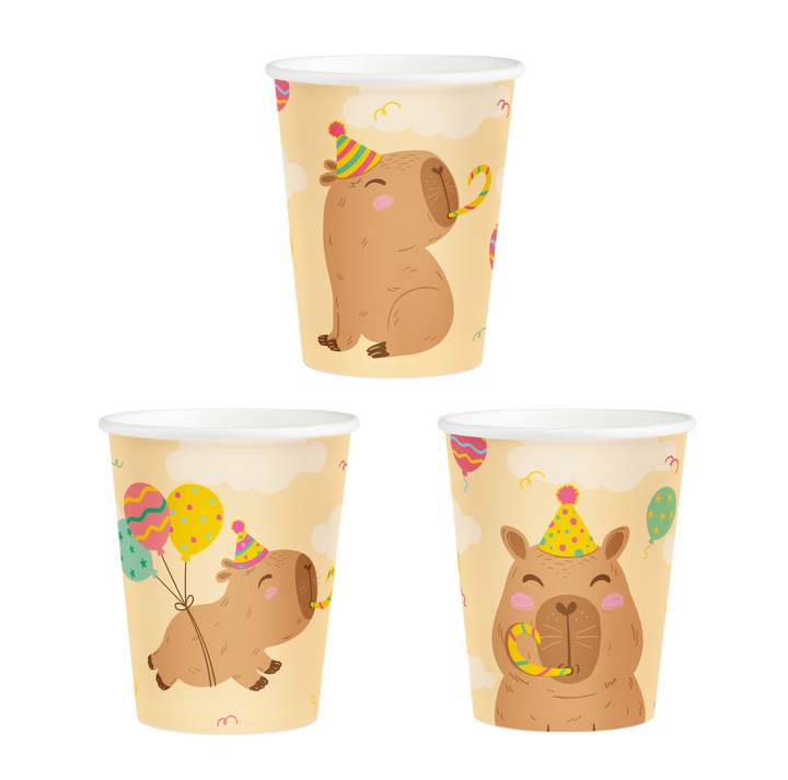 Capybara-Becher, 270 ml, 6 Stück
