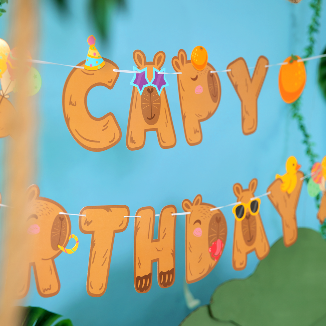 Striscione Capy Birthday 210x18 cm