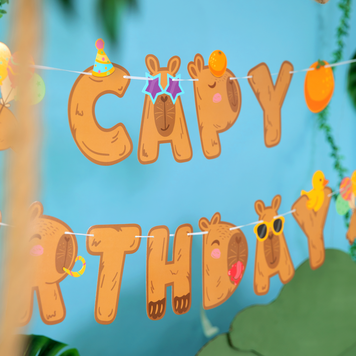 Striscione Capy Birthday 210x18 cm