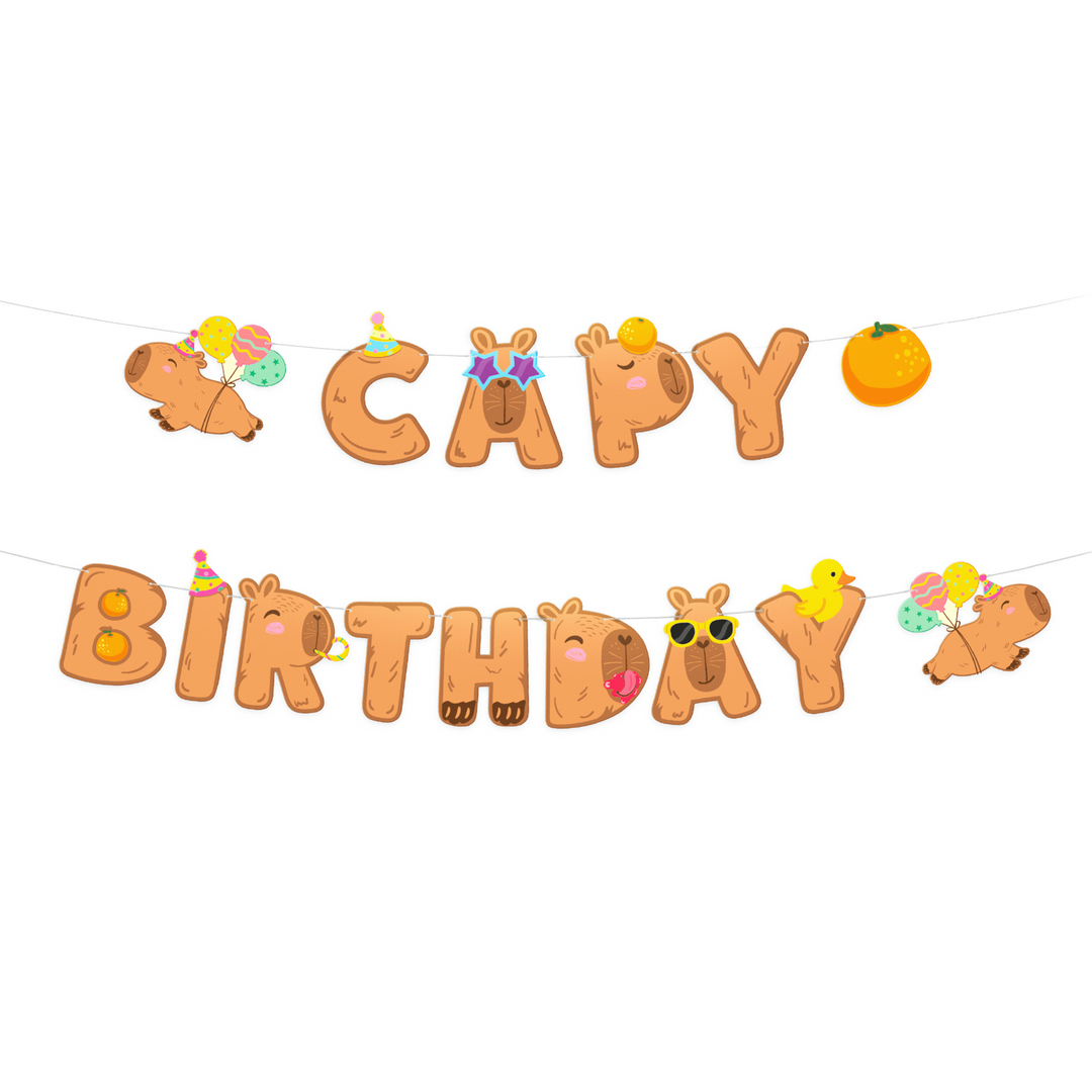 Striscione Capy Birthday 210x18 cm