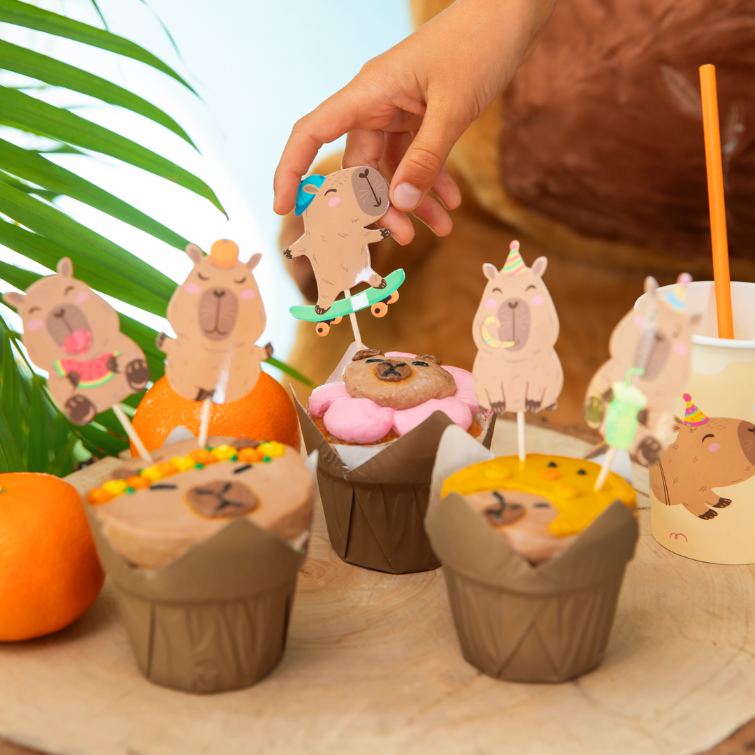 Set di 9 topper Capybara