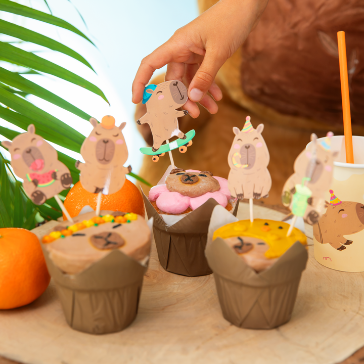 Set di 9 topper Capybara