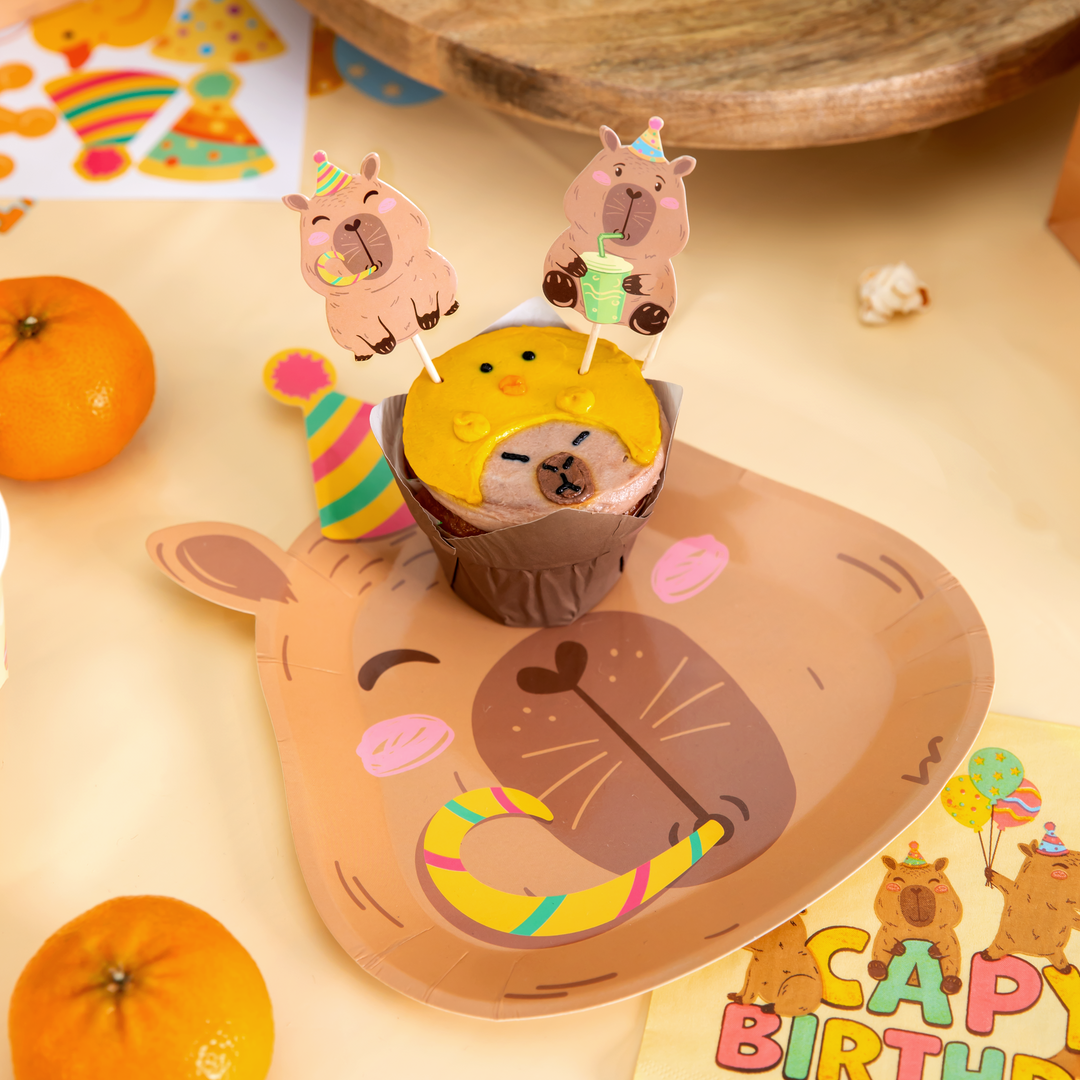 Set di 9 topper Capybara