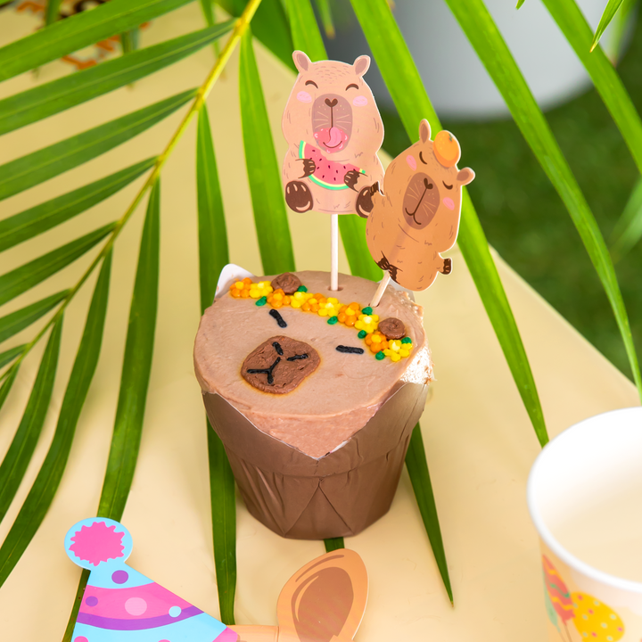 Set di 9 topper Capybara