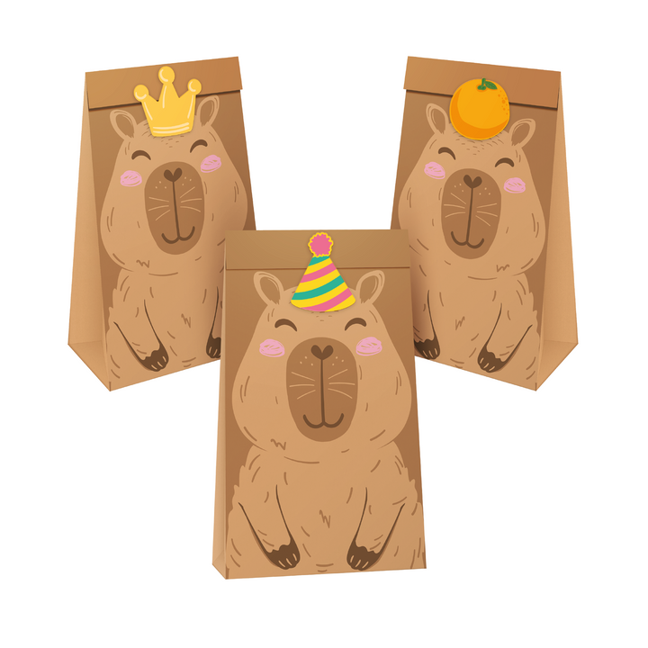 Torebki na cukierki Capybara 6 szt. zestaw