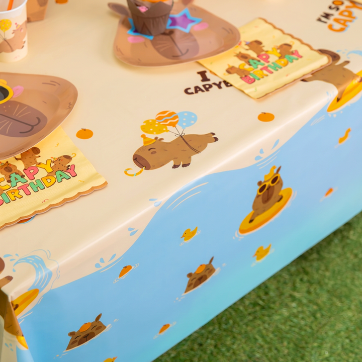 Capybara Tablecloth, 183x137 cm