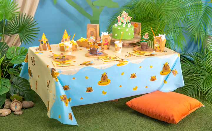 Capybara Tablecloth, 183x137 cm