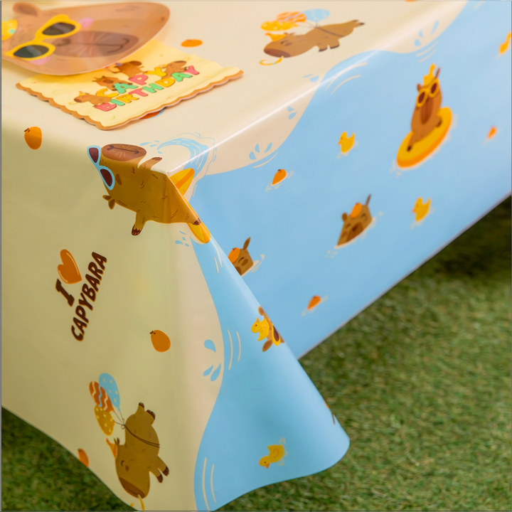Capybara Tablecloth, 183x137 cm