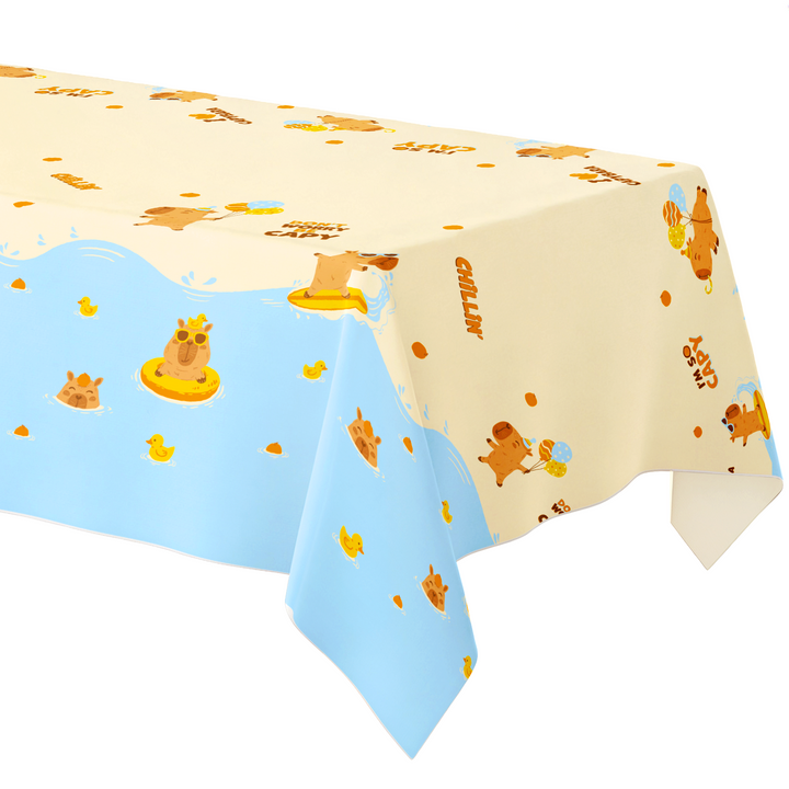 Capybara Tablecloth, 183x137 cm
