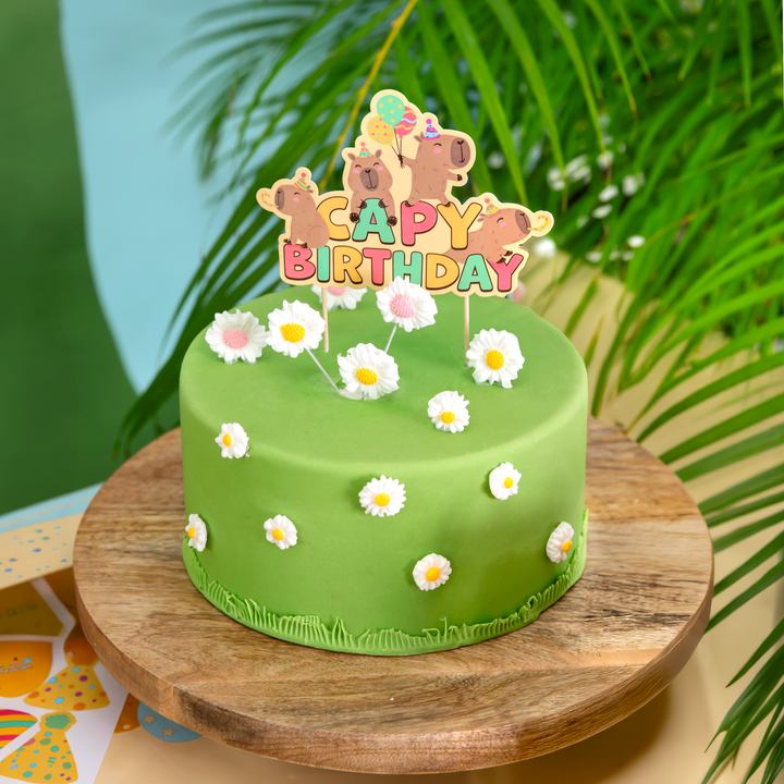 Capybara Cake Topper, 1 piece
