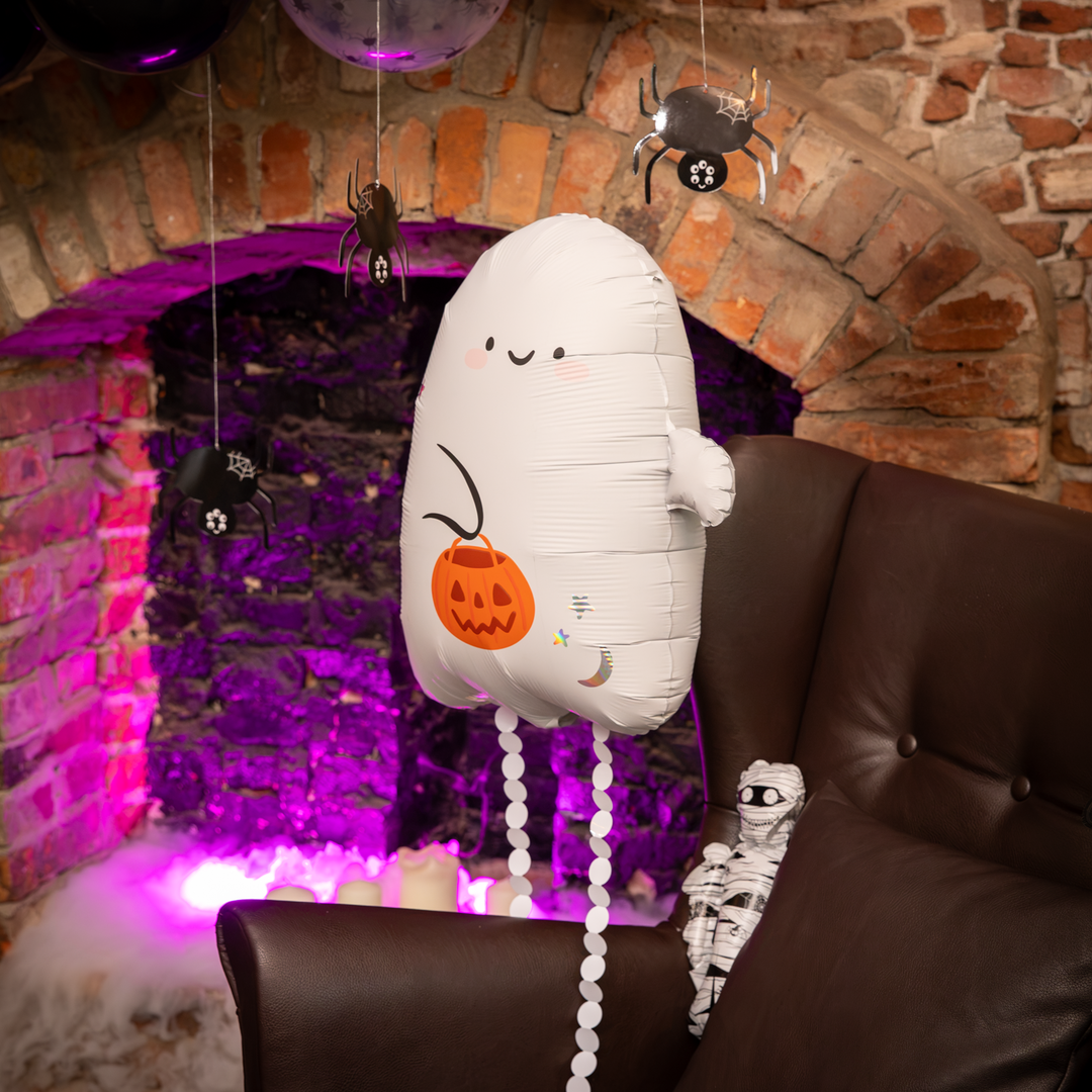 Ballon en aluminium sur pied « Fantôme d&