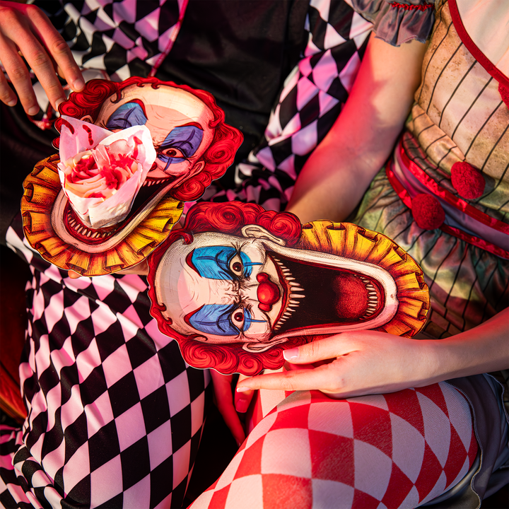 Assiettes en papier « Halloween Freak Show », lot de 6