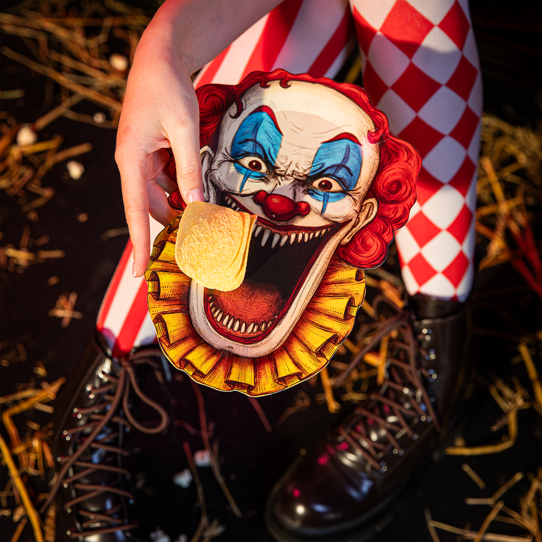 Assiettes en papier « Halloween Freak Show », lot de 6