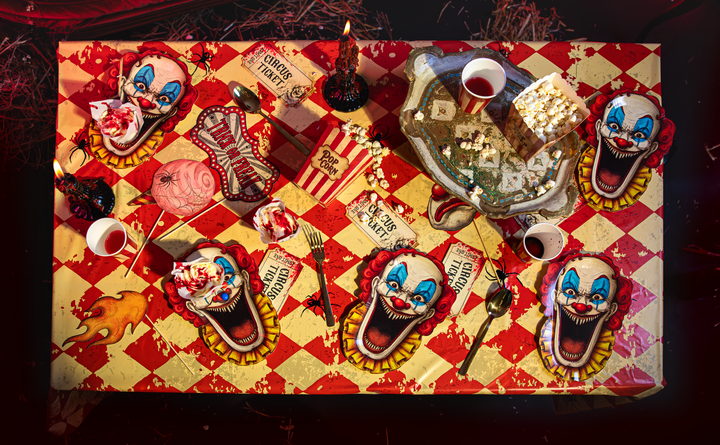 Serviettes de table Halloween Freak Show, lot de 12