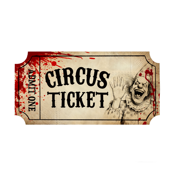 Serviettes de table Halloween Freak Show, lot de 12
