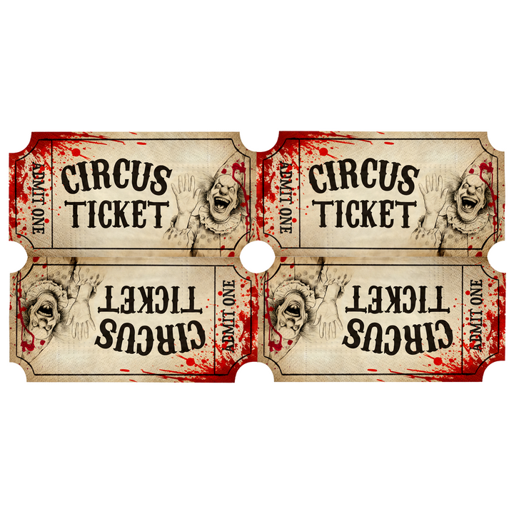 Serviettes de table Halloween Freak Show, lot de 12
