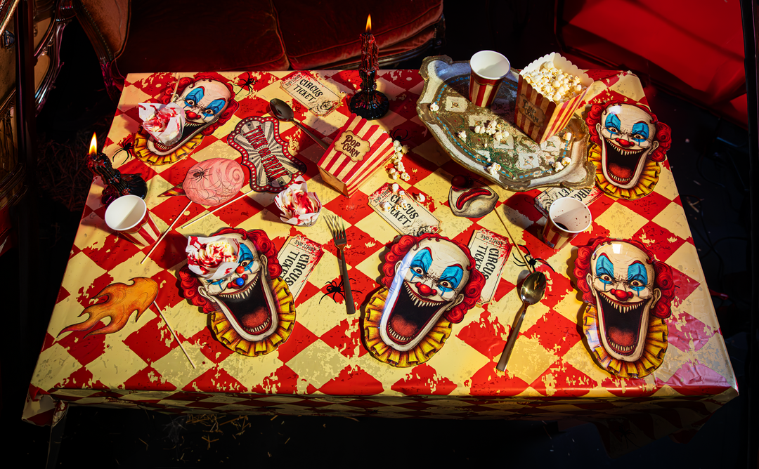 Boîte à pop-corn « Halloween Freak Show », lot de 6