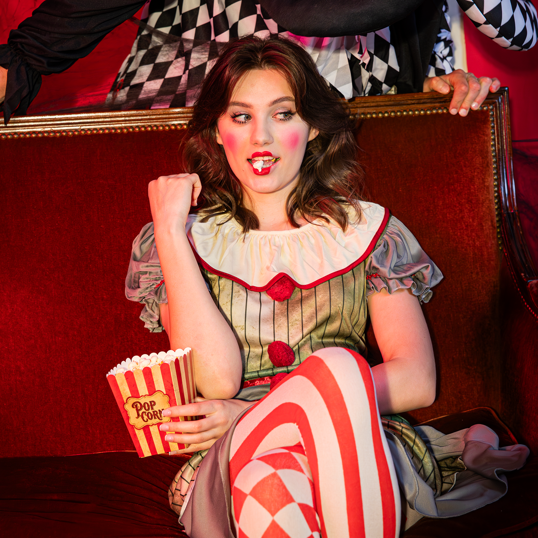 Boîte à pop-corn « Halloween Freak Show », lot de 6