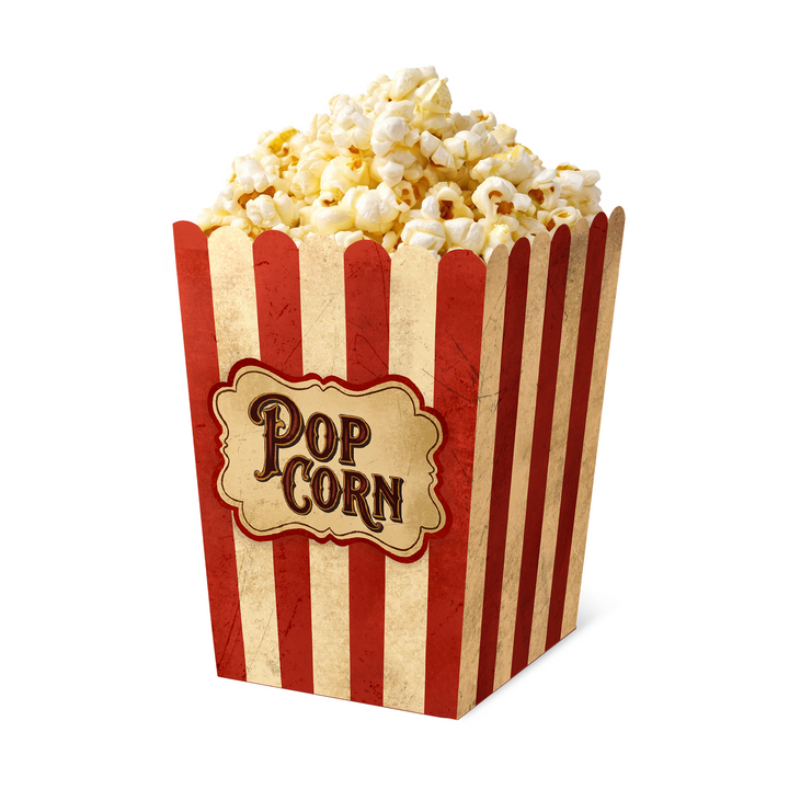 Boîte à pop-corn « Halloween Freak Show », lot de 6