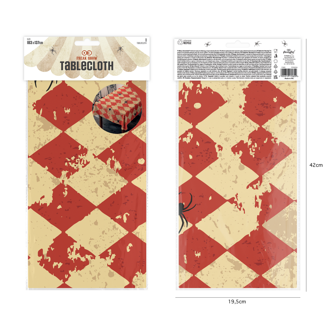 Nappe Halloween Freak Show 137 x 183 cm