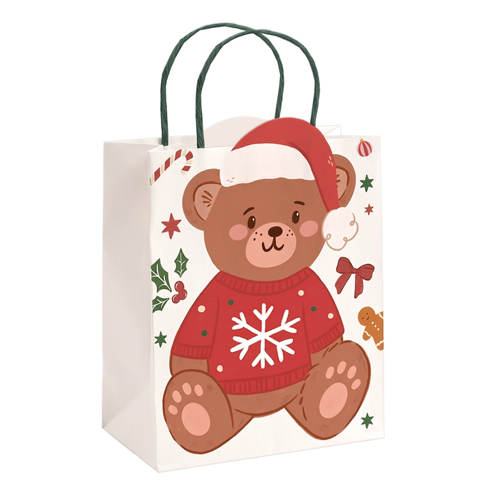 Sacchetti regalo “Orsetto di Natale”, 12 pezzi