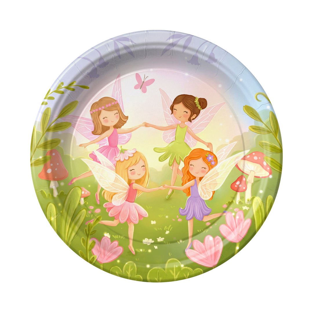 "Fairies" 7-inch Paper Plates, 6-piece set