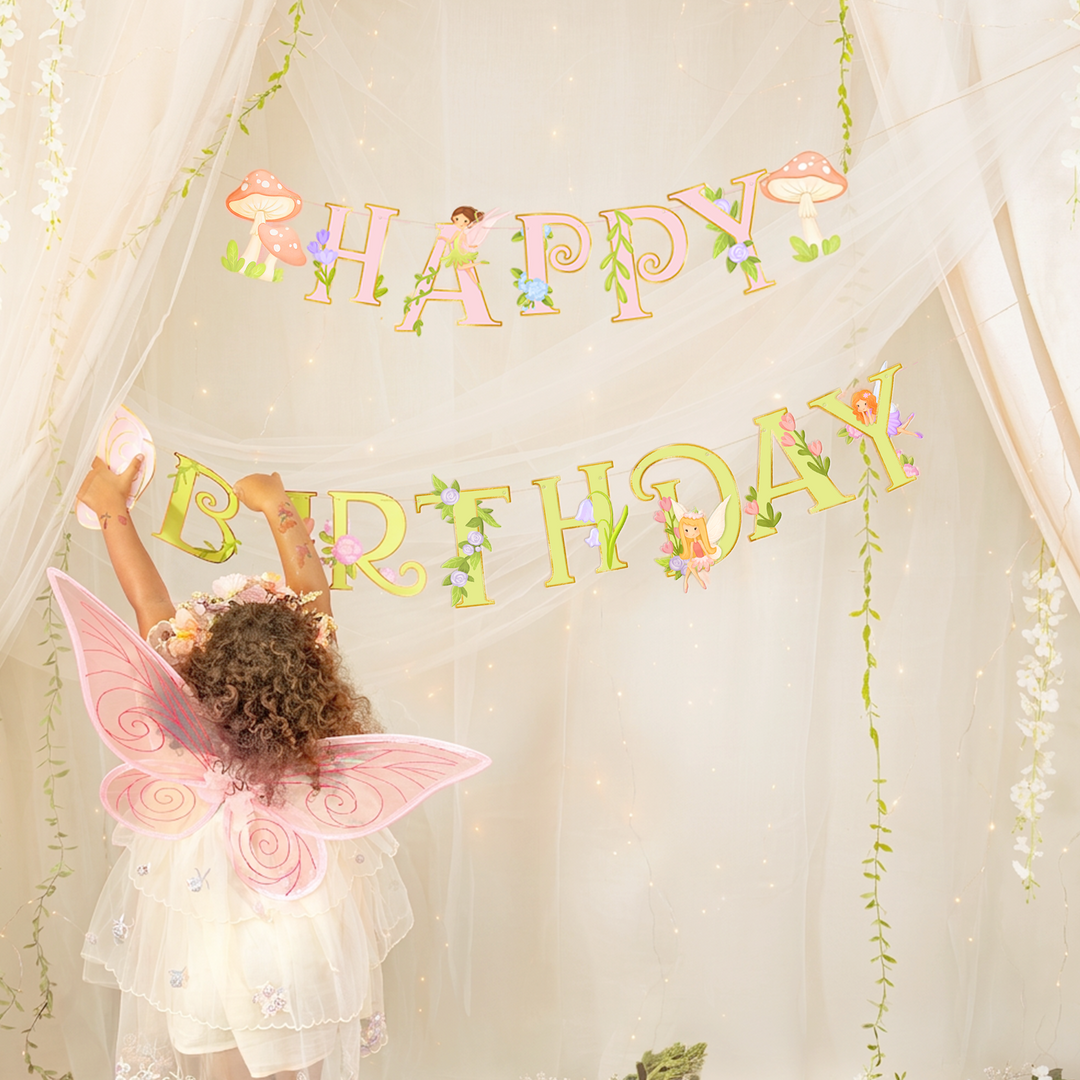 Baner Happy Birthday Wróżki 210x22cm