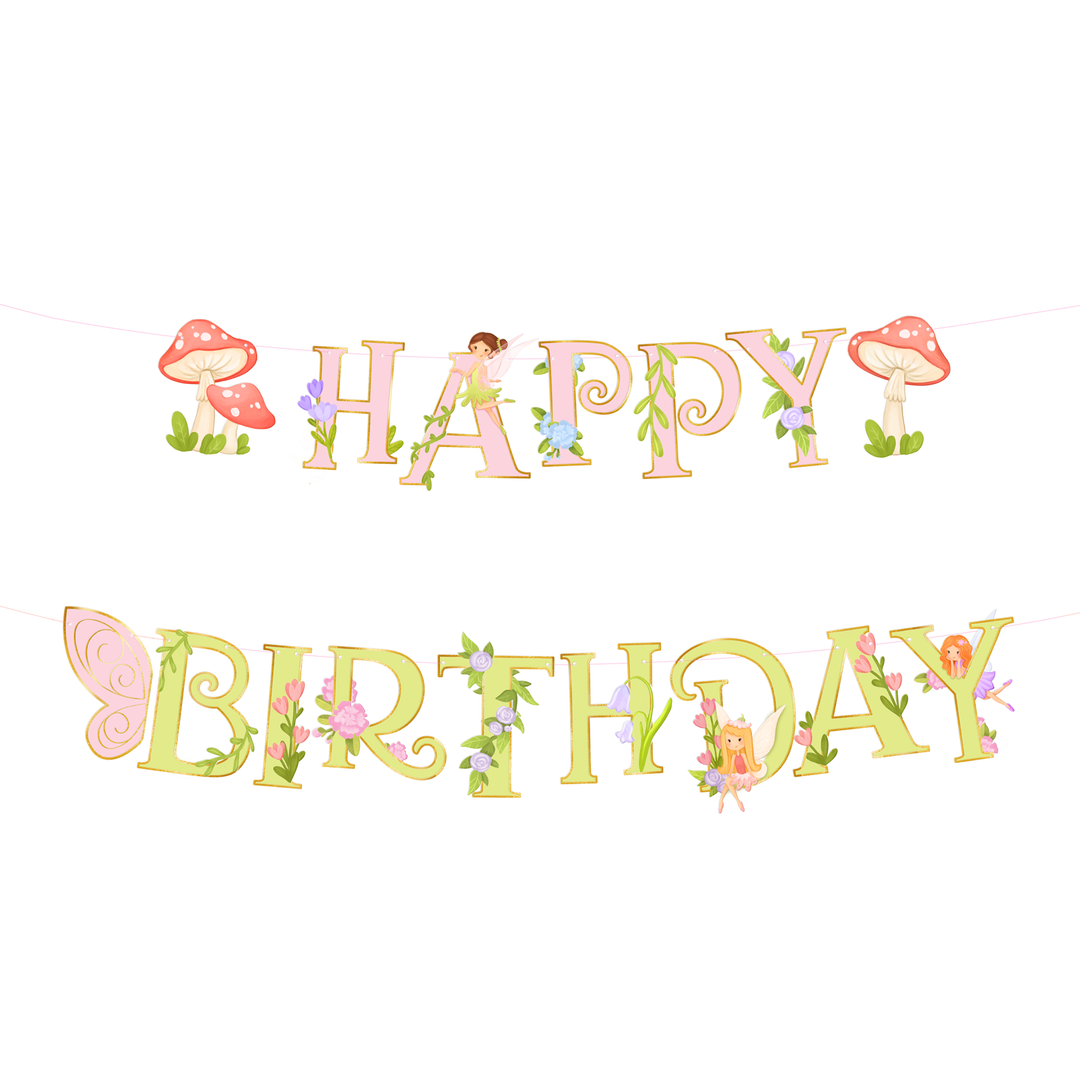 Baner Happy Birthday Wróżki 210x22cm