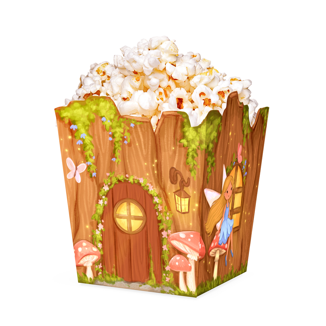 Scatola per popcorn "Fate" 9x12 cm, 6 pezzi
