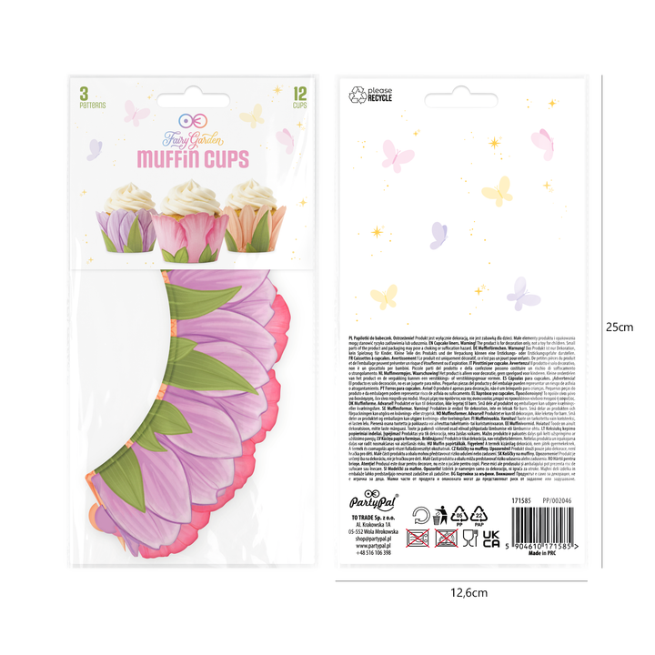 Set di 12 pirottini per muffin “Fate”