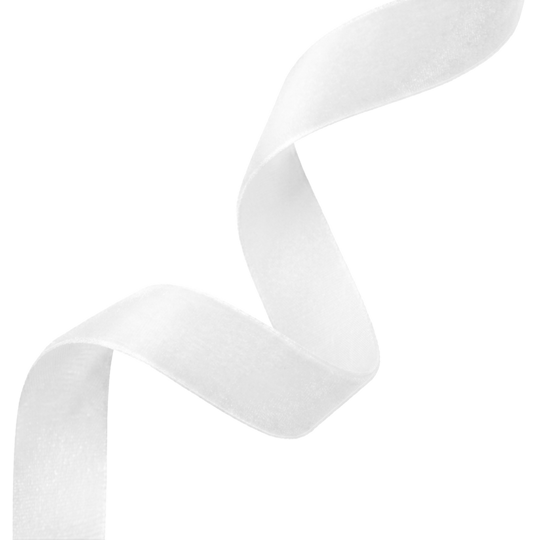 Nastro in velluto bianco 0,2x10 m