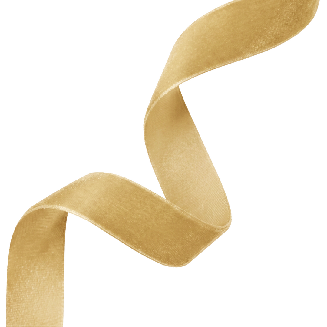 Nastro in velluto beige 0,2x10 m