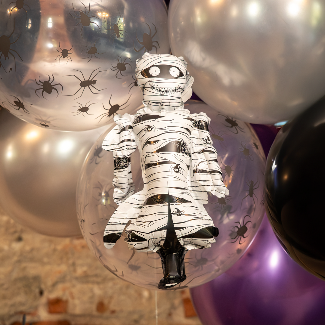 Ballons en aluminium Halloween, lot de 5 - coffret