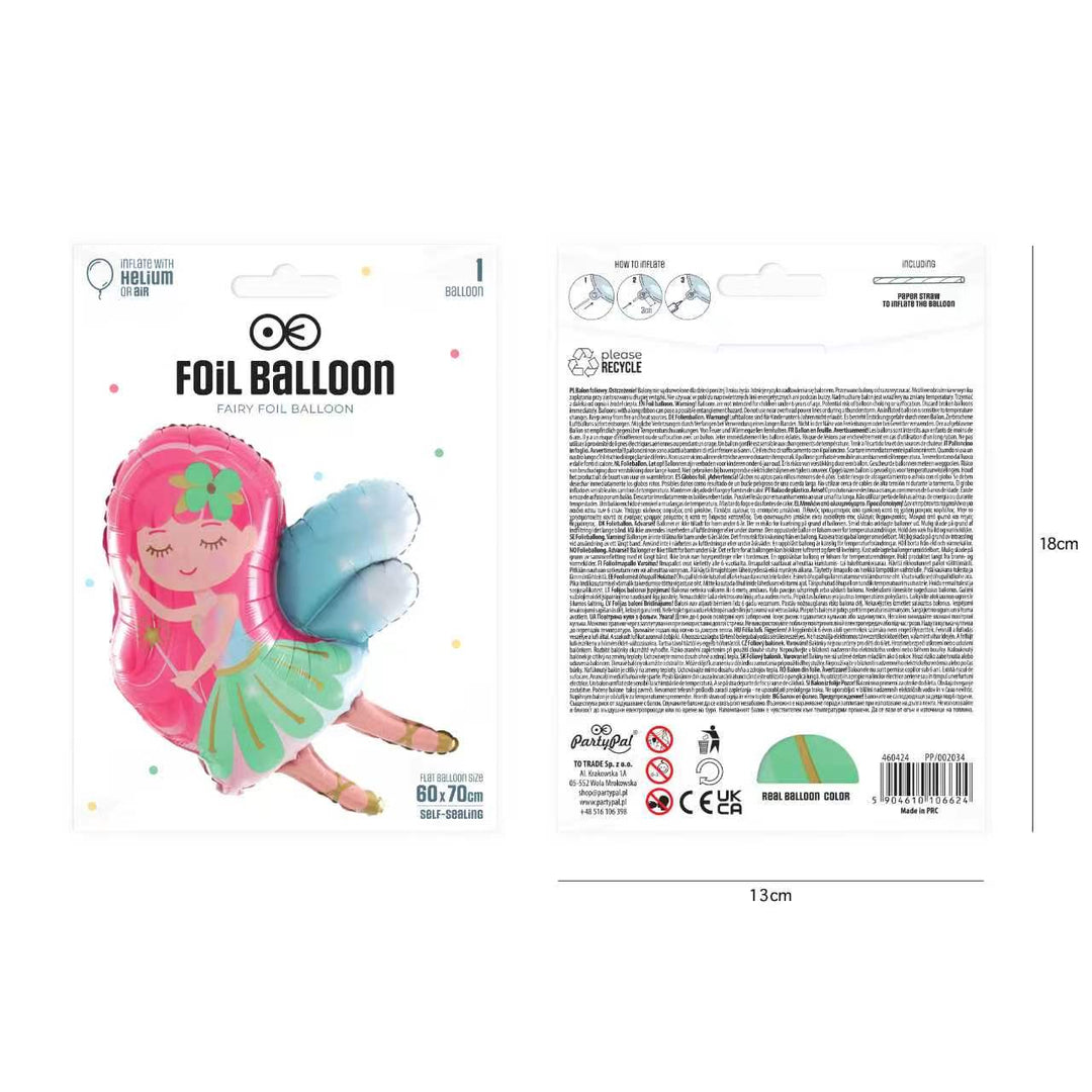 Ballon en aluminium « Fée » 60 x 70 cm