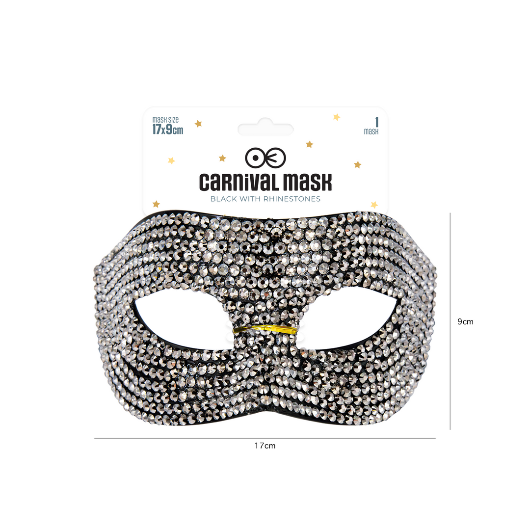 Maska z cyrkoniami srebrnymi