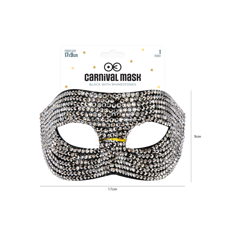 Maska z cyrkoniami srebrnymi