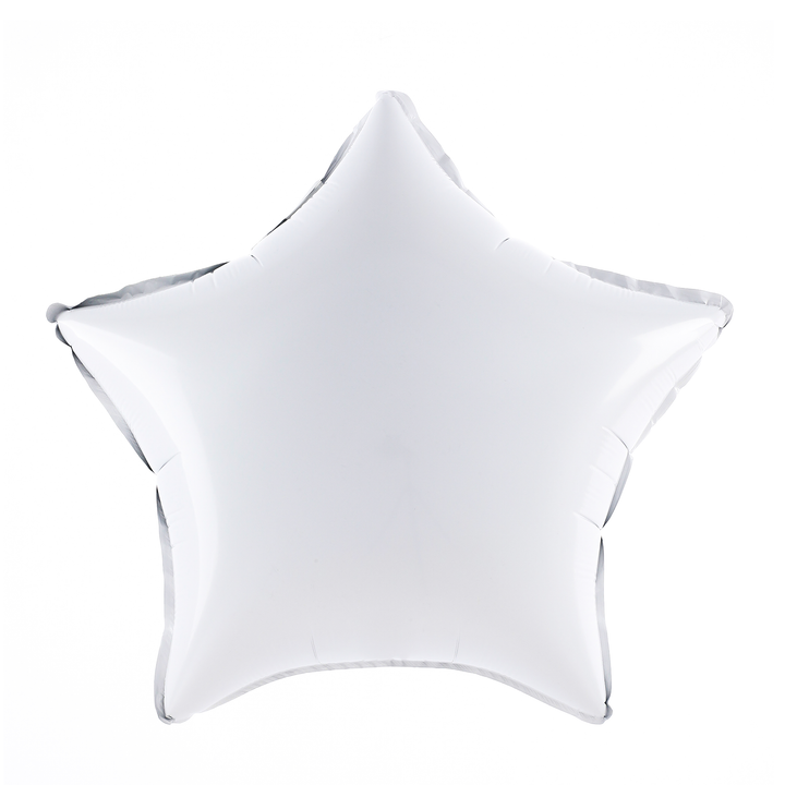 Folienballon „Stern“, weiß, 18 Zoll
