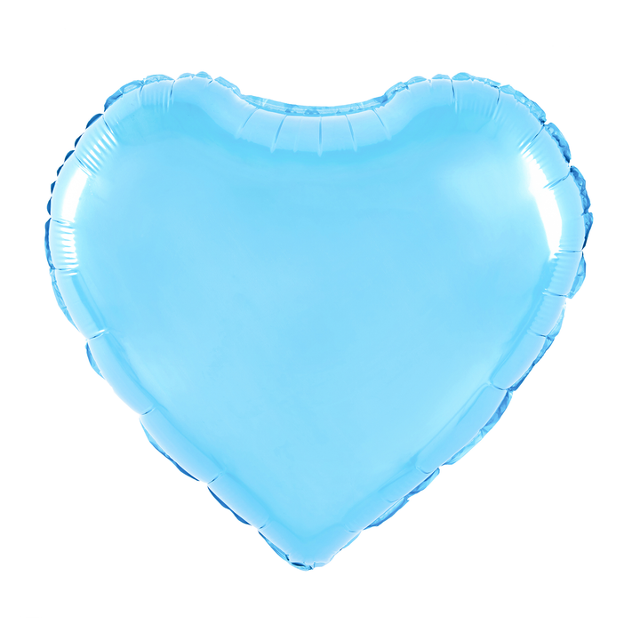 Folienballon „Herz“, blau, 18 Zoll