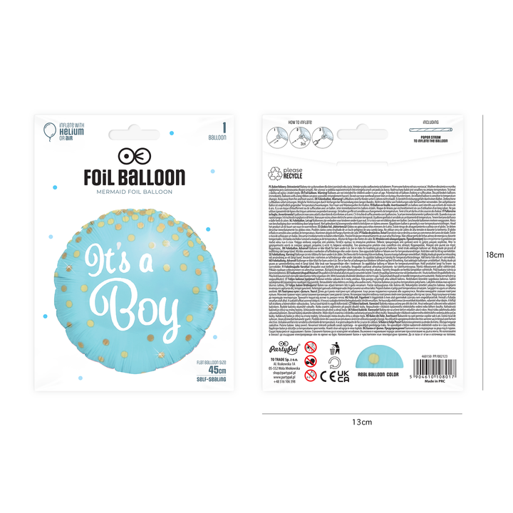 Balon foliowy It's a boy 18cali
