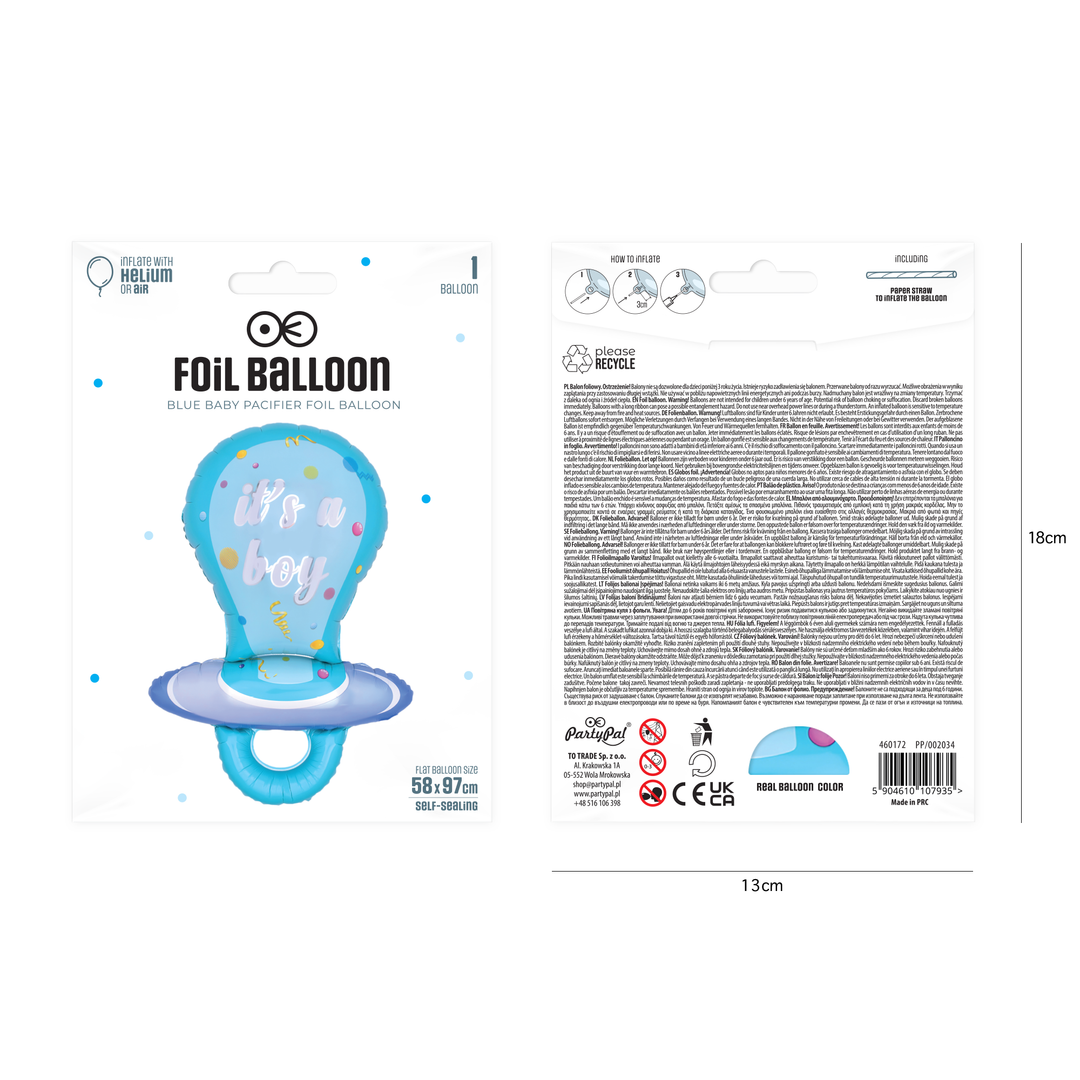 Balon foliowy Smoczek It&