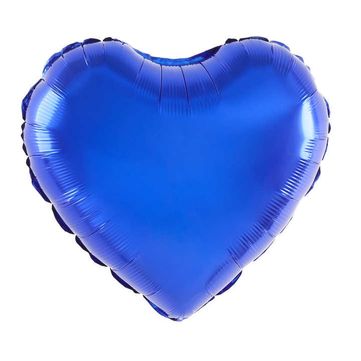 Folienballon „Herz“, dunkelblau, 18 Zoll, N