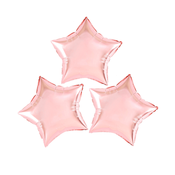 Balon foliowy Gwiazda rose gold 9cali 3szt.
