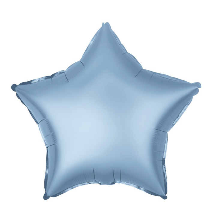 Folienballon „Stern“, mattblau, 18 Zoll, N