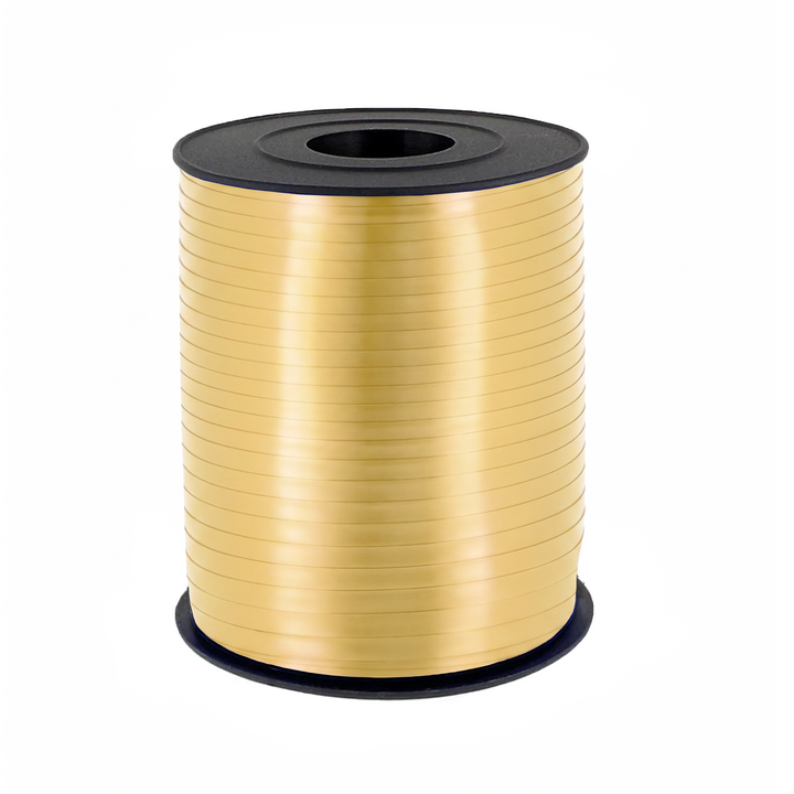 Gold plastic ribbon 225m