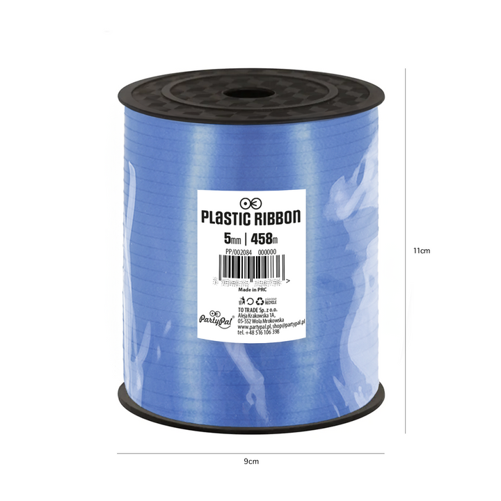 Cobalt plastic ribbon 458m