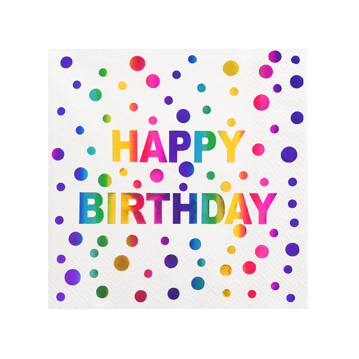 Servietten „Happy Birthday“, 10 Stück